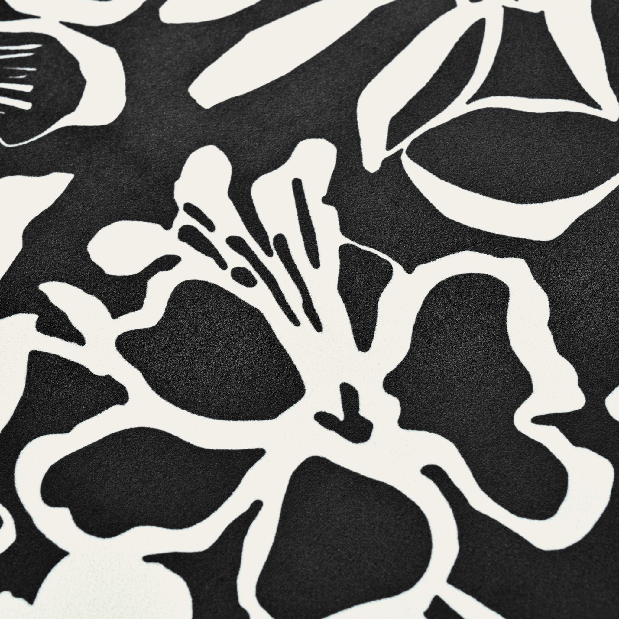 Luxury Storage Ottoman With Floral Patterned Fabric, Soft-Close Hinges, Multi Functional