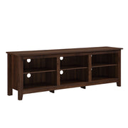 Modern Transitional 3 Shelf Open Storage TV Stand