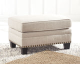 Ashley Furniture Claredon - Linen - Ottoman | Meri Furniture