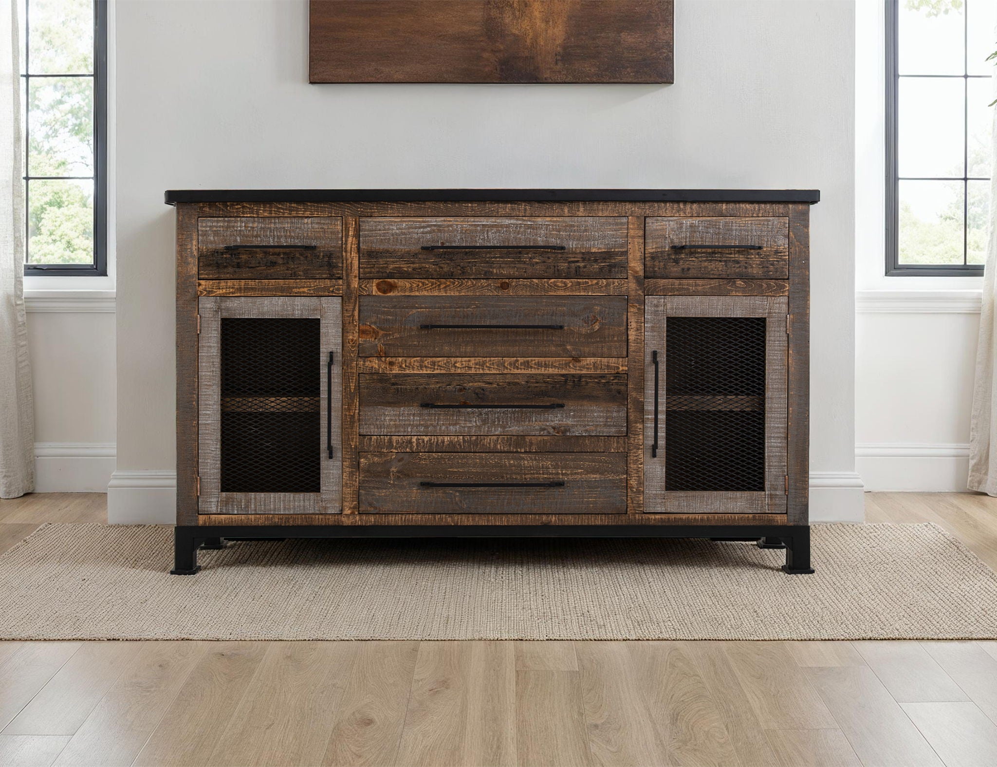 Antique - Buffet - Gray / Brown