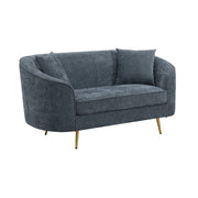 ACME Nakendra - Loveseat With 2 Pillows - Cobalt Gray | Meri Furniture