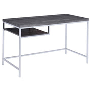 Coaster Fine Furniture Kravitz - 1-Shelf Writing Desk - Weathered Gray | Meri Furniture