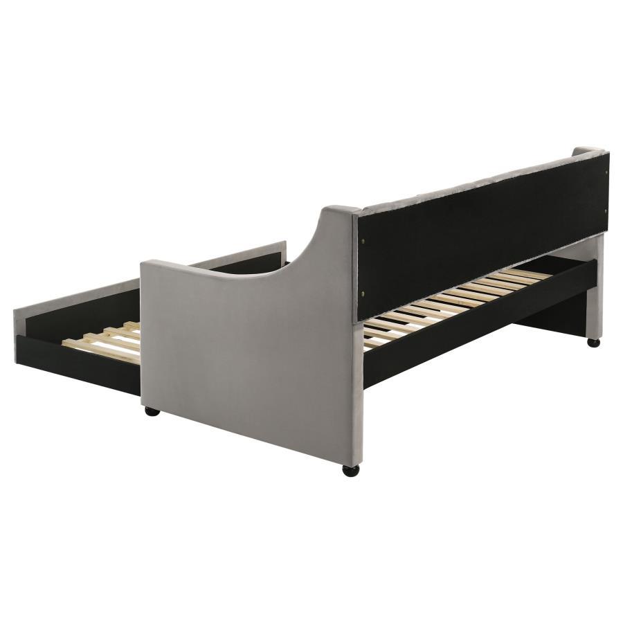 Coaster Fine Furniture Chatsboro - Upholstered Twin Daybed With Trundle - Gray | Meri Furniture