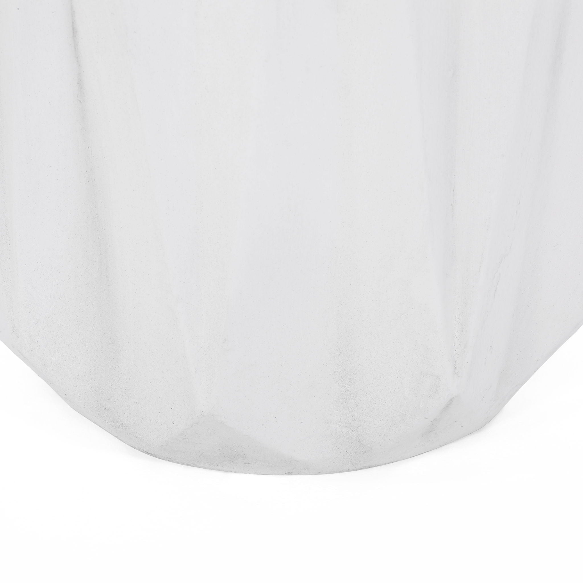 Outdoor Lightweight Concrete Side Table - Antique White