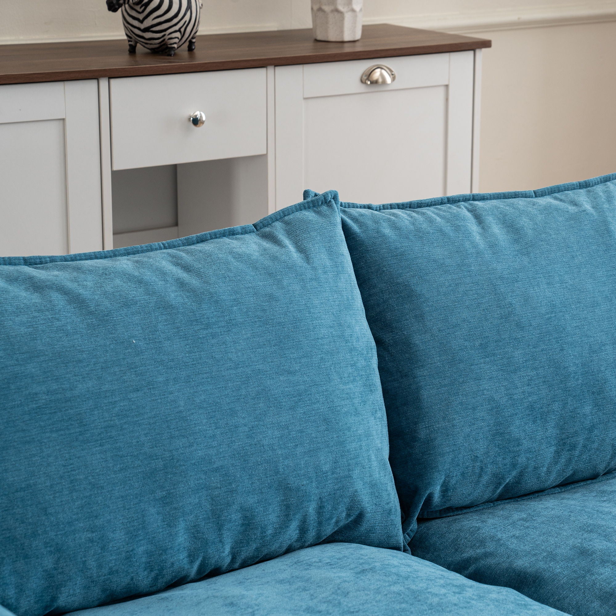 Convertible Combination Sofa With Footstools With Storage