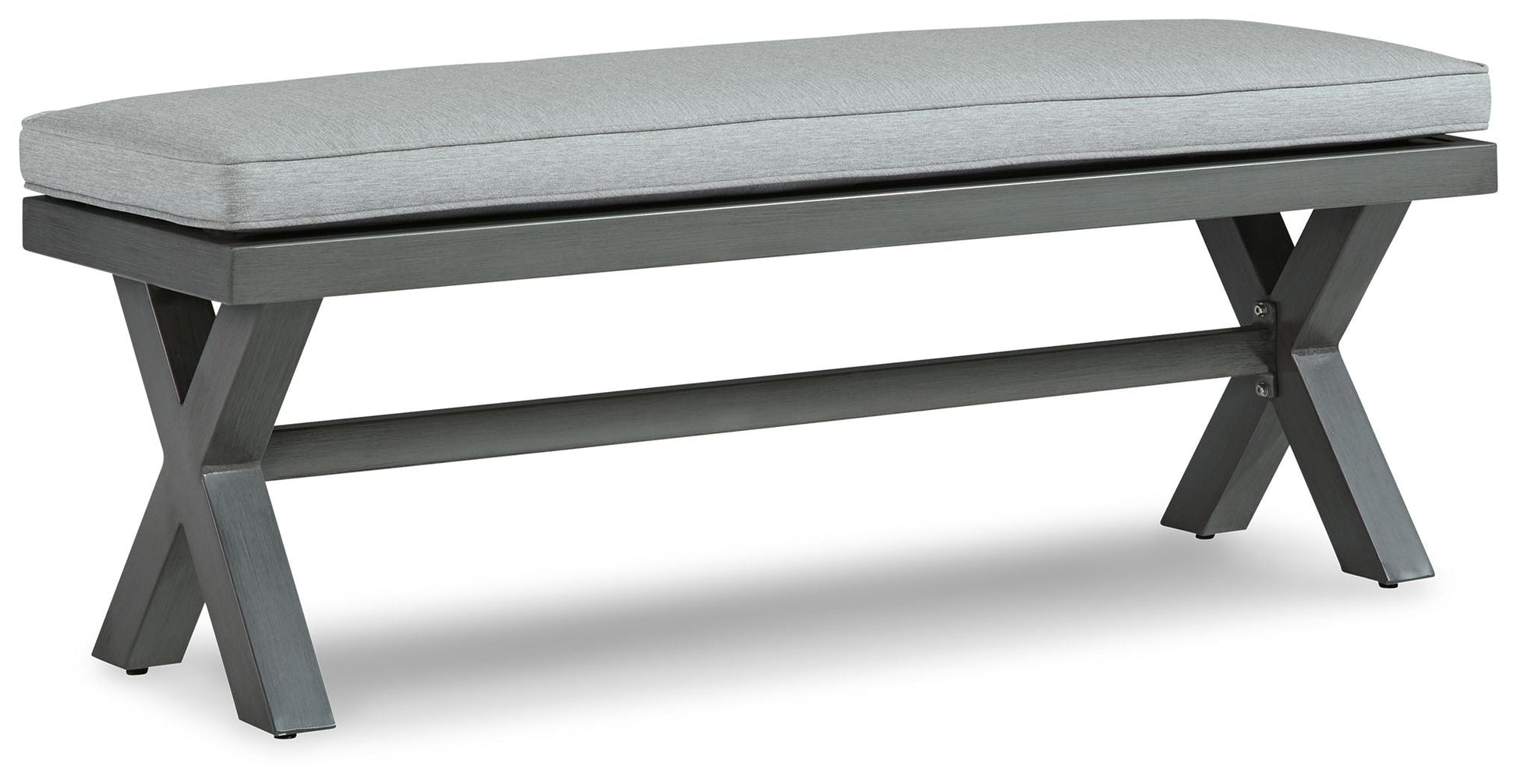 Signature Design by Ashley® Elite Park - Gray - Bench With Cushion | Meri Furniture