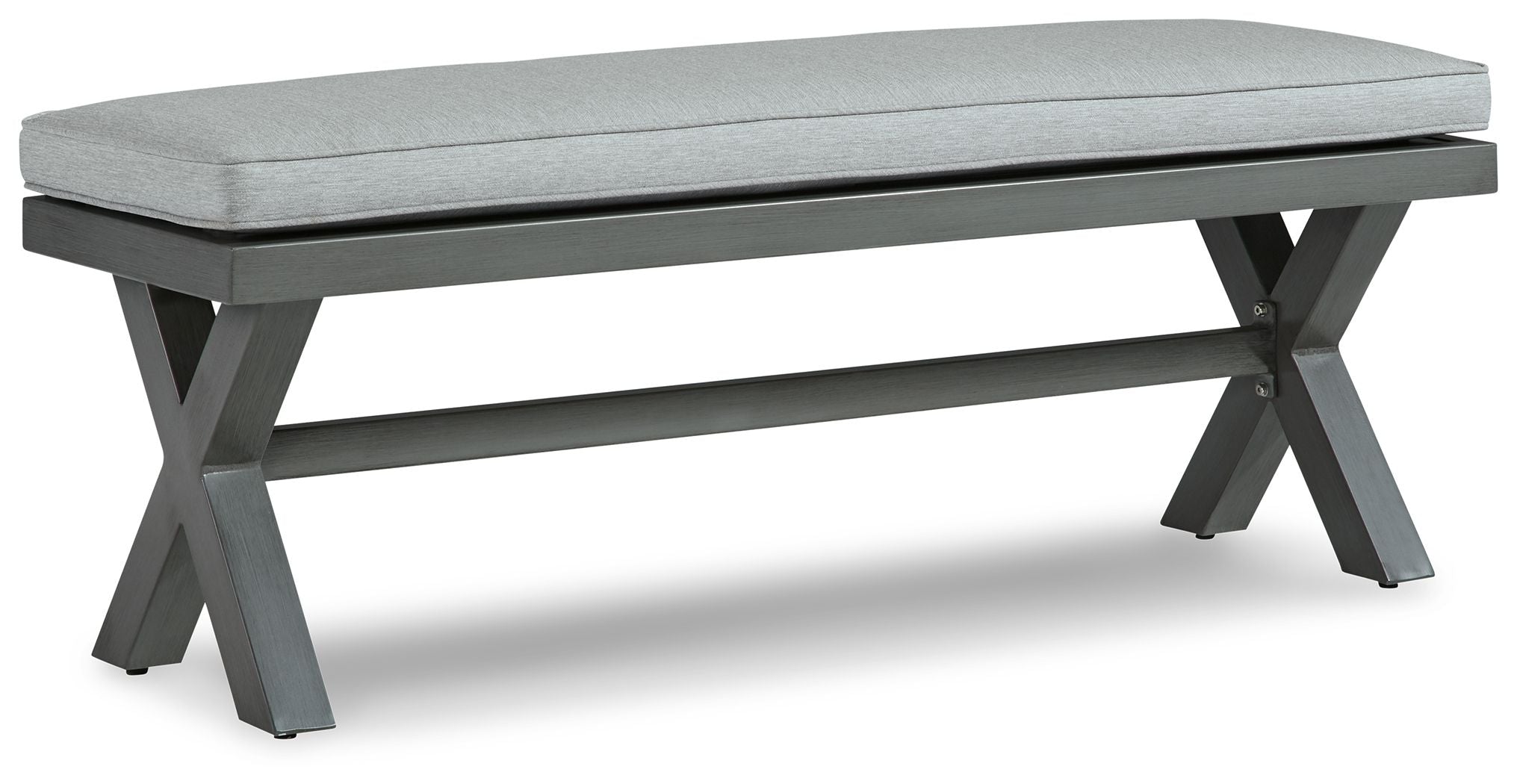 Signature Design by Ashley® Elite Park - Gray - Bench With Cushion | Meri Furniture