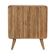T Bar Ridged Cabinet - Brown