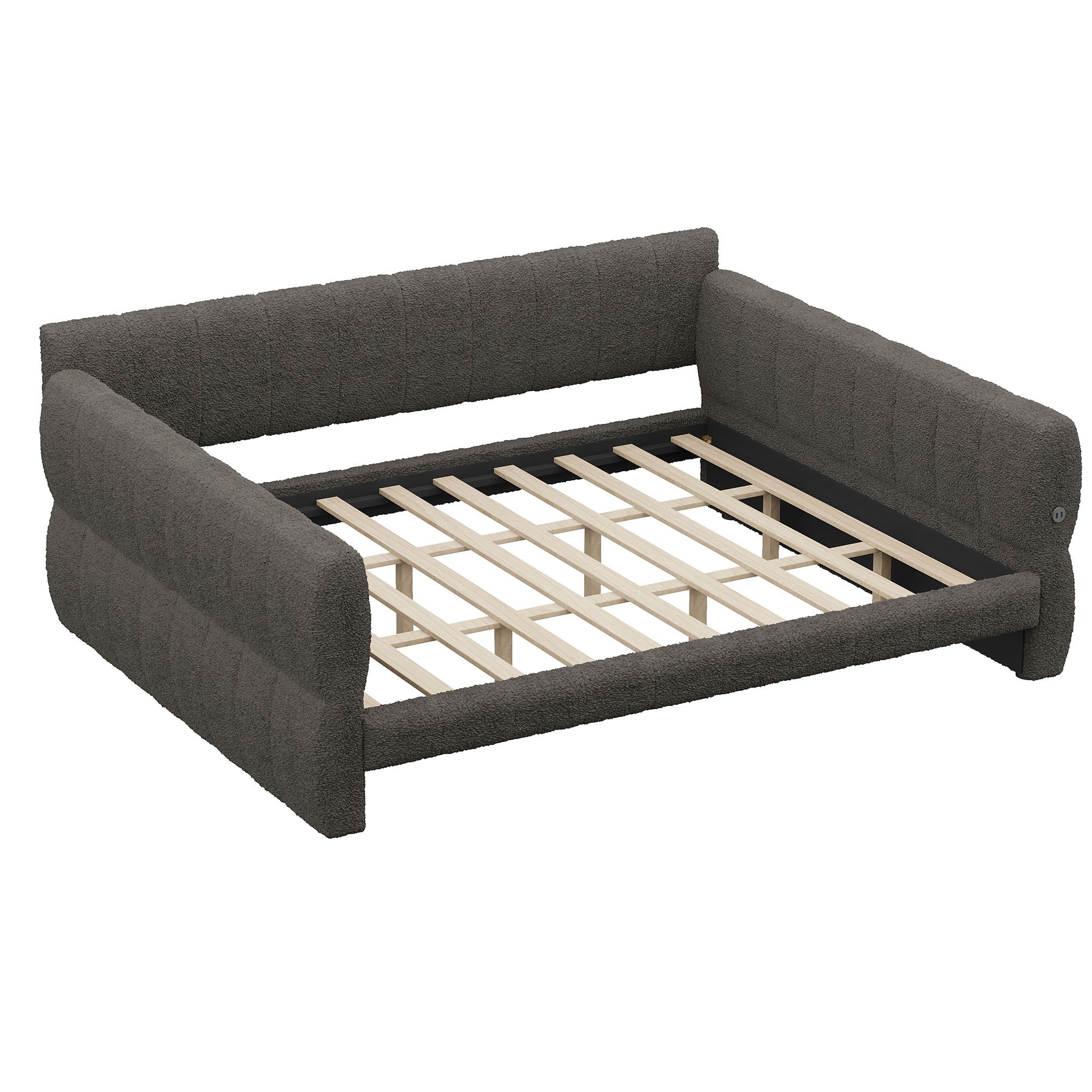 Upholstered Platform Bed With USB Charging