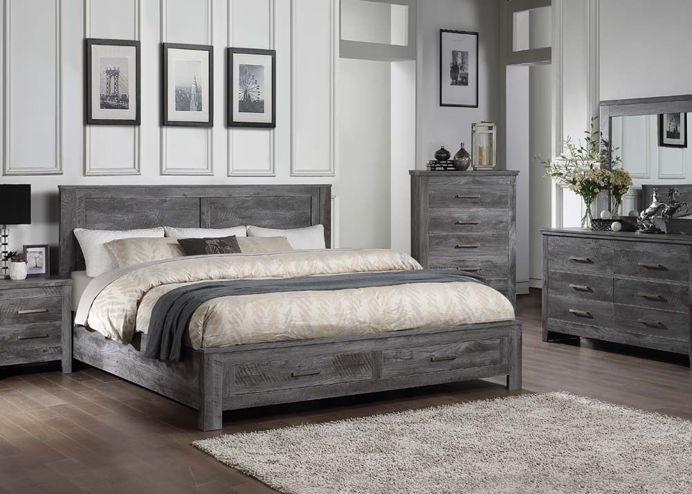 ACME Vidalia - Bed w/Storage | Meri Furniture