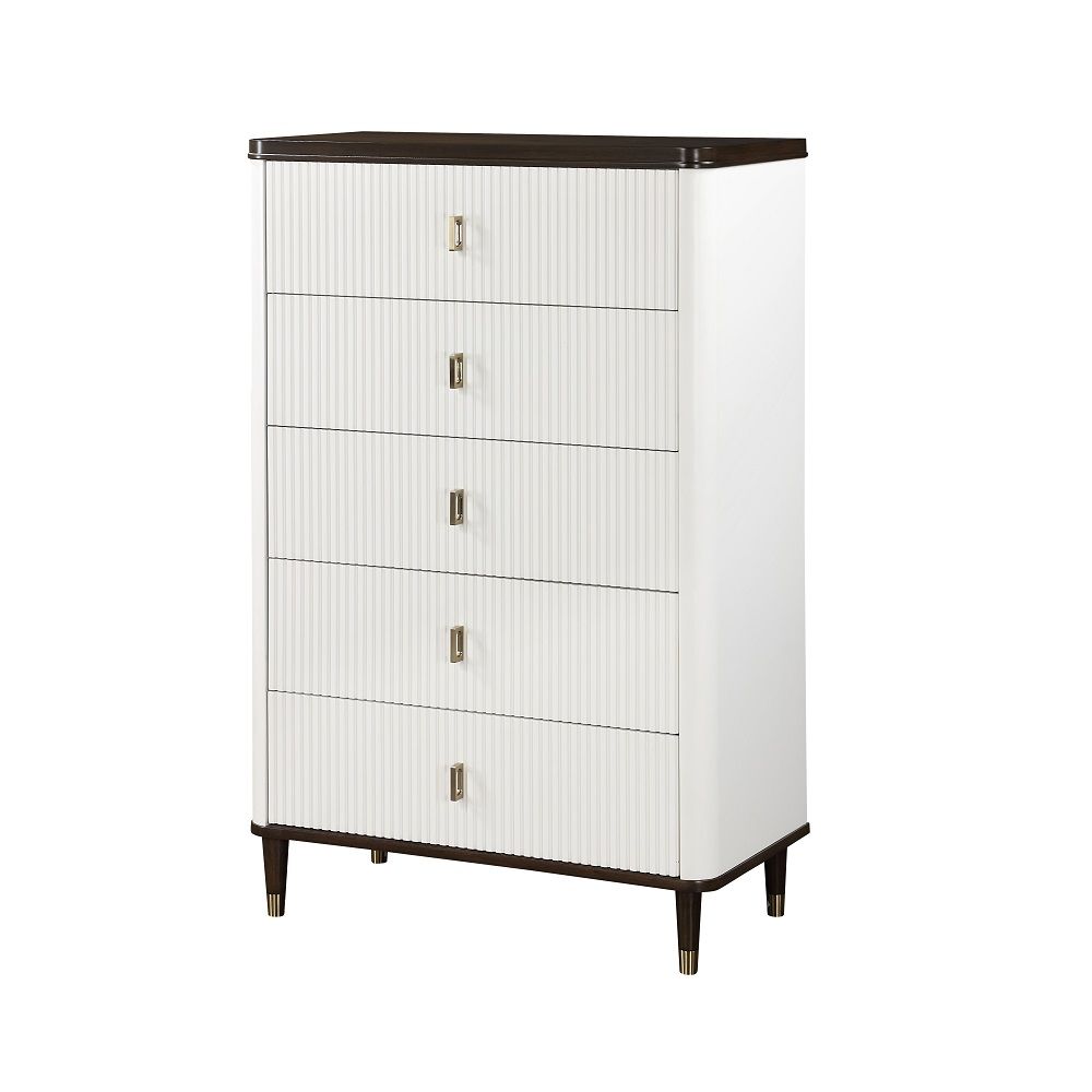 ACME Carena - Chest - White & Brown | Meri Furniture