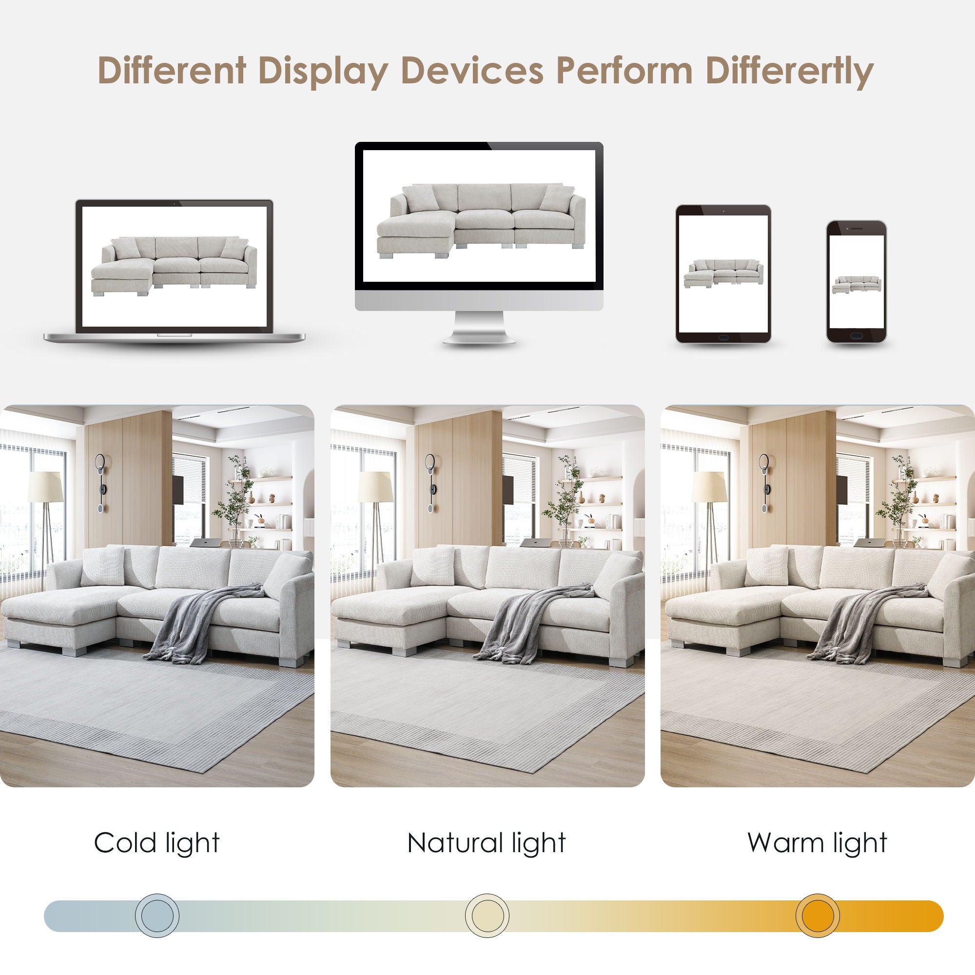 Modern Cloud Sectional Sofa L Shaped Luxury Couch Set With 2 Free Pillows 4 Seat With Oversized Chaise