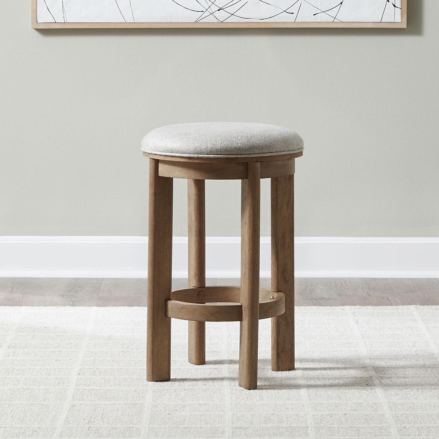 Ballentine - Upholstered Console Stool - Brown