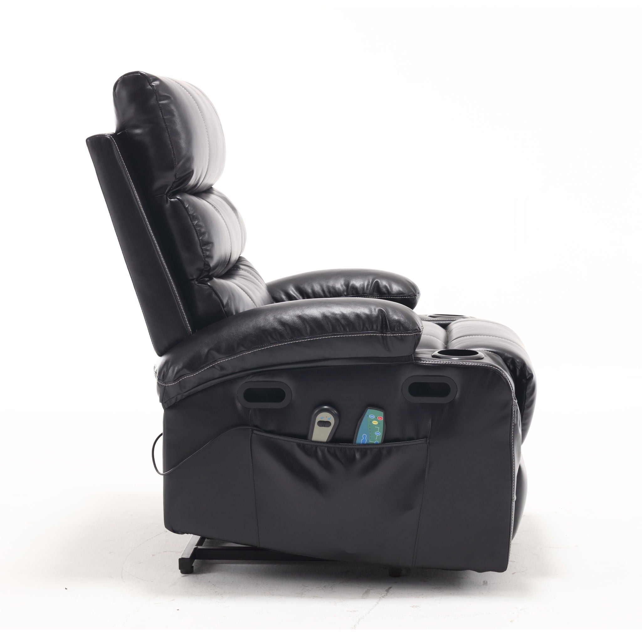 Cozy Electric Power Lift Recliner Chair Sofa For Elderly With Vibration Massage And Lumbar Heat
