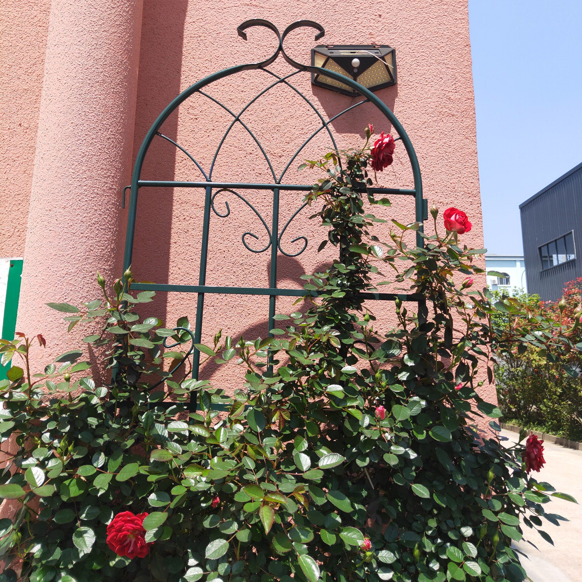 Metal Garden Rustproof Trellis For Climbing Plants Outdoor Flower Support