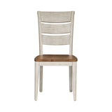 Farmhouse Reimagined - Ladder Back Side Chair - White