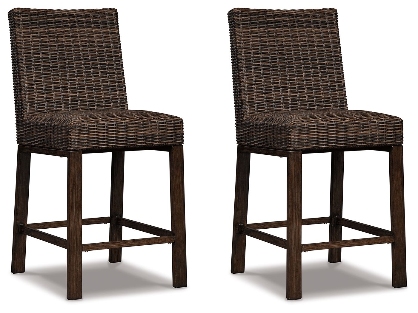 Ashley Furniture Paradise - Medium Brown - Barstool (Set of 2) | Meri Furniture