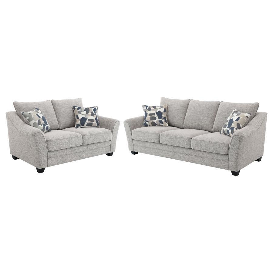 Coaster Fine Furniture Tomkins - Boucle Upholstered Sofa Set | Meri Furniture