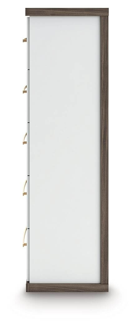 Kendanport - Five Drawer Chest - Brown / White