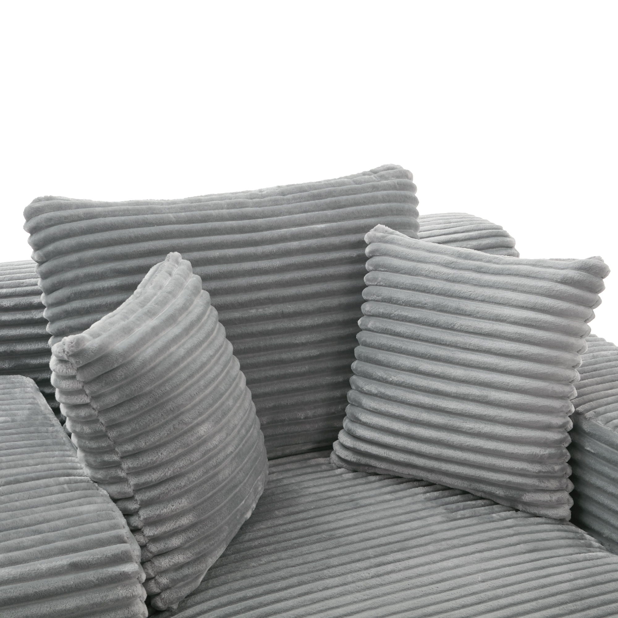 Modern Full Compressed Chaise Lounge Sofa Bed With Removable Pillows