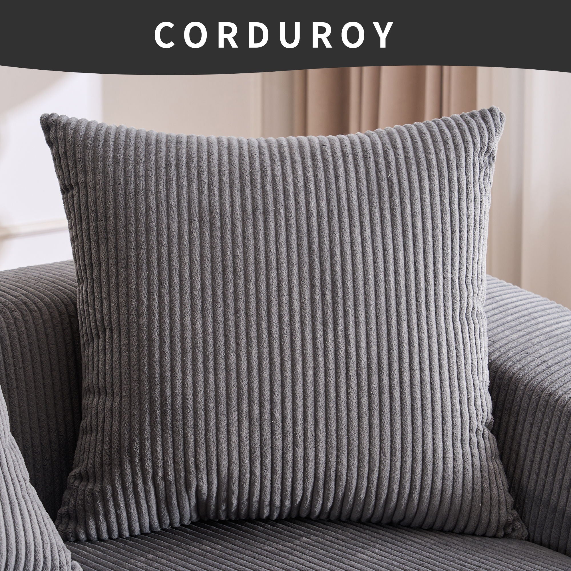 Combined 3 Seater Sofa With 4 Pillows