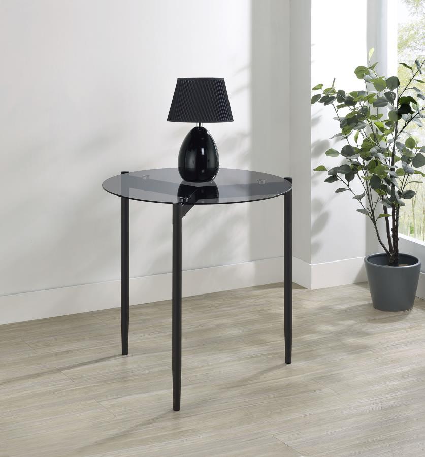 Rosalie - Round Smoked Glass Top Table