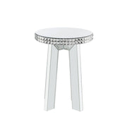 ACME Lotus - End Table - Mirrored & Faux Crystals | Meri Furniture
