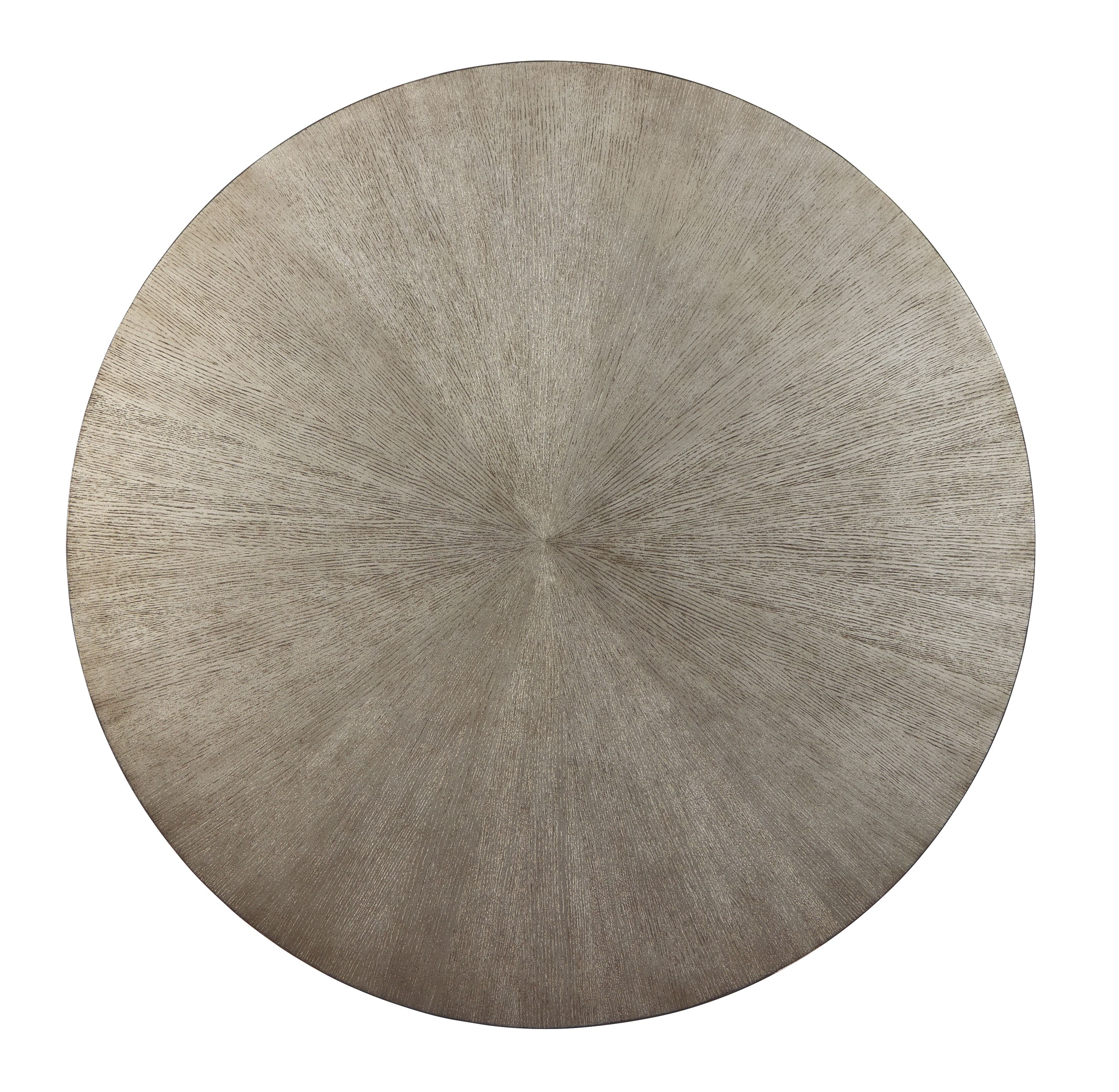 Signature Design by Ashley® Ranoka - Platinum - Round Cocktail Table | Meri Furniture