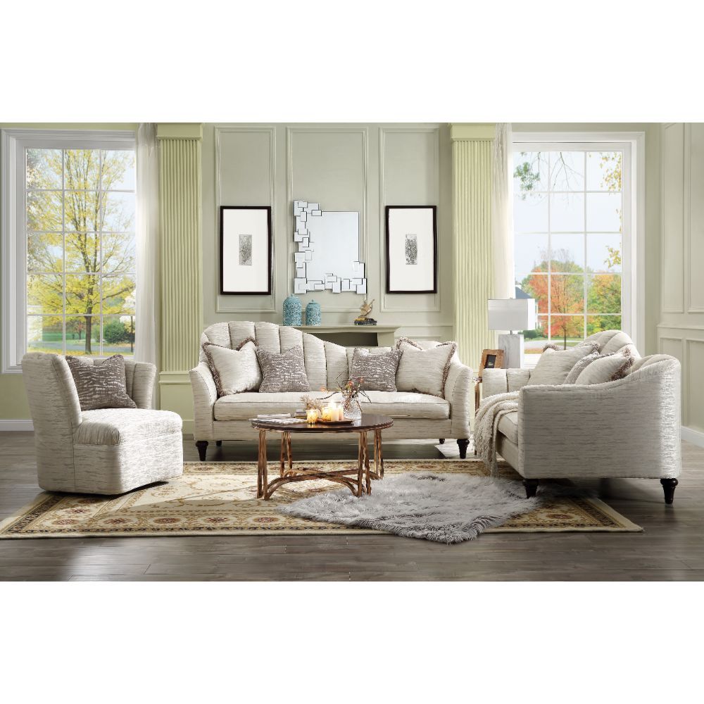 ACME Athalia - Sofa - Shimmering Pearl | Meri Furniture