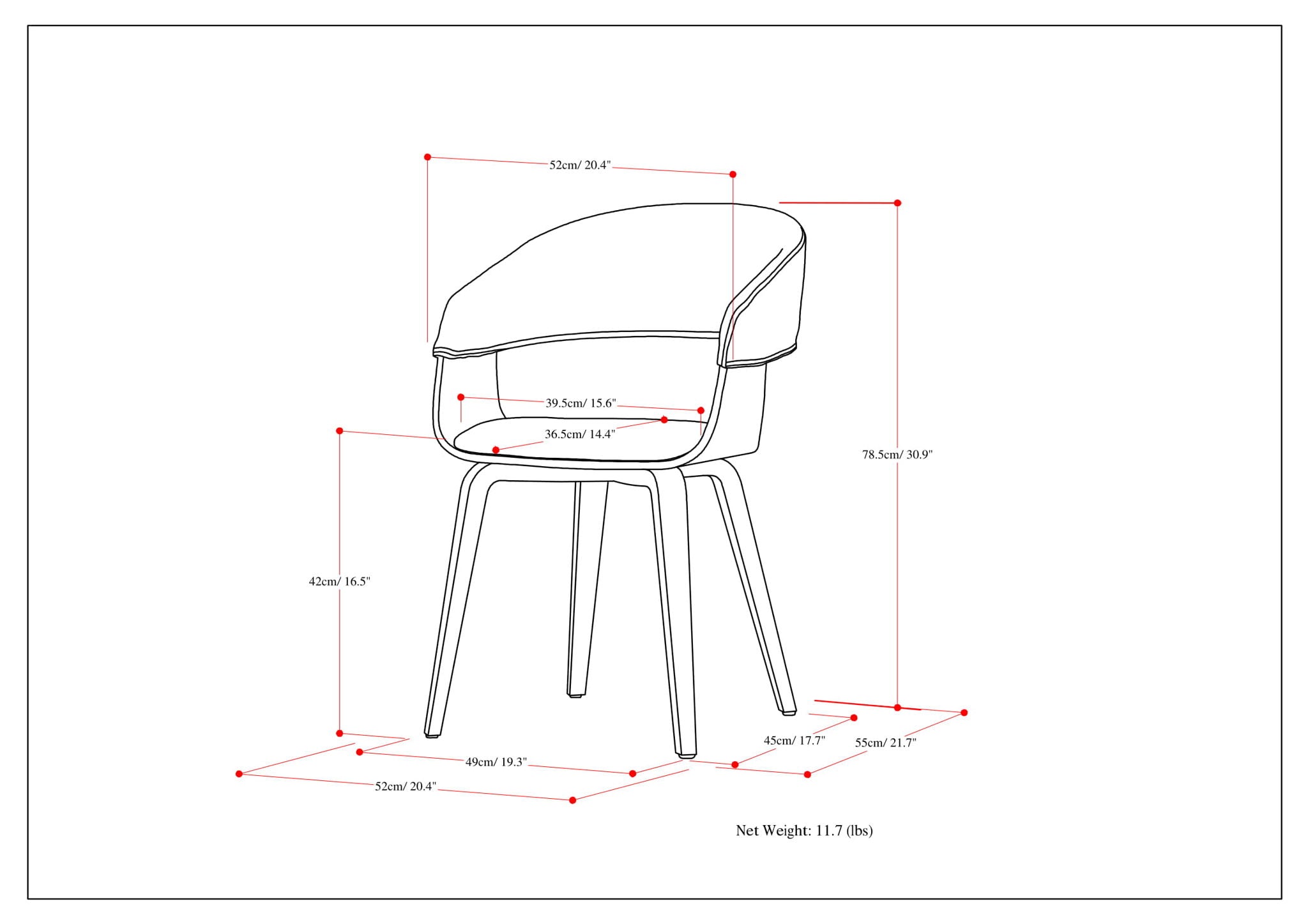 Lowell - Mid-Century Modern Bentwood Dining Chair