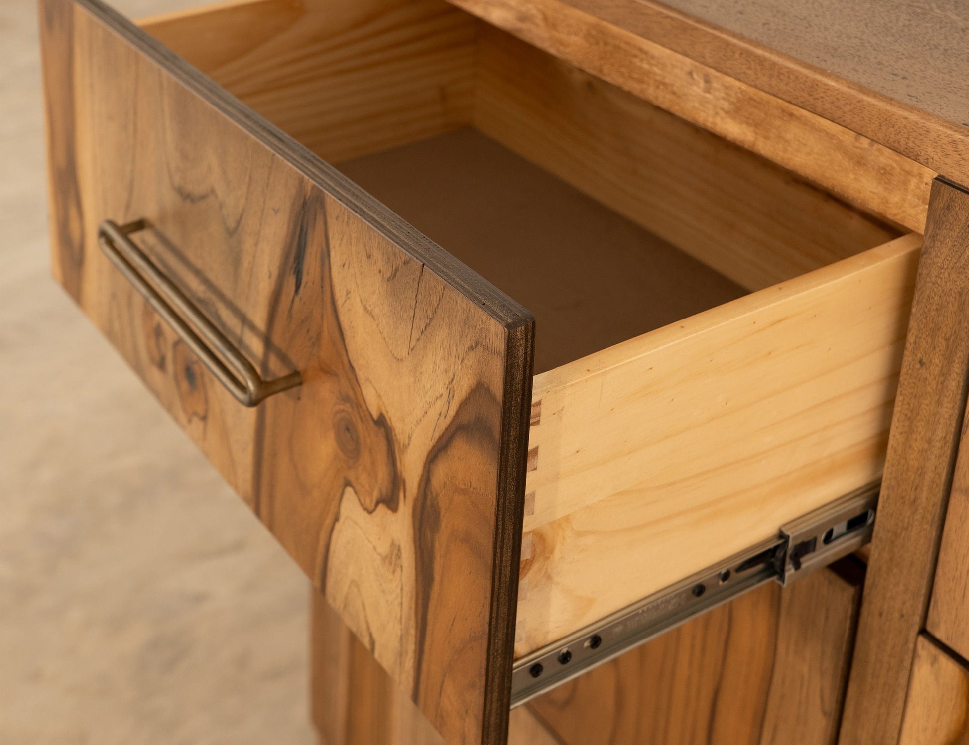 International Furniture Direct Balam - Nightstand - Brown | Meri Furniture
