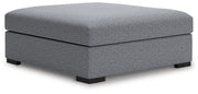 Bealton - Oversized Accent Ottoman - Salt And Pepper