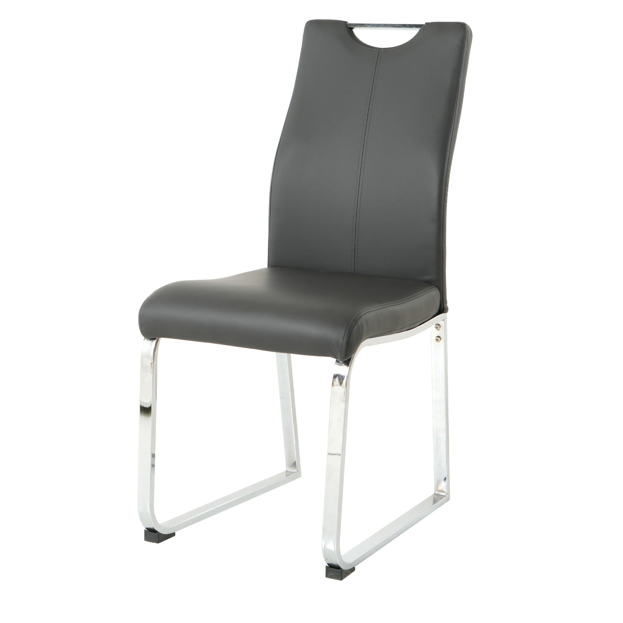 Modern Upholstered Dining Chair Electroplated Metal Legs (Set of 2)