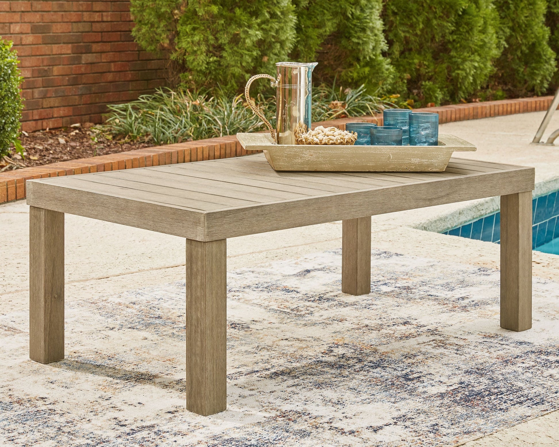 Ashley Furniture Silo Point - Brown - Rectangular Cocktail Table | Meri Furniture