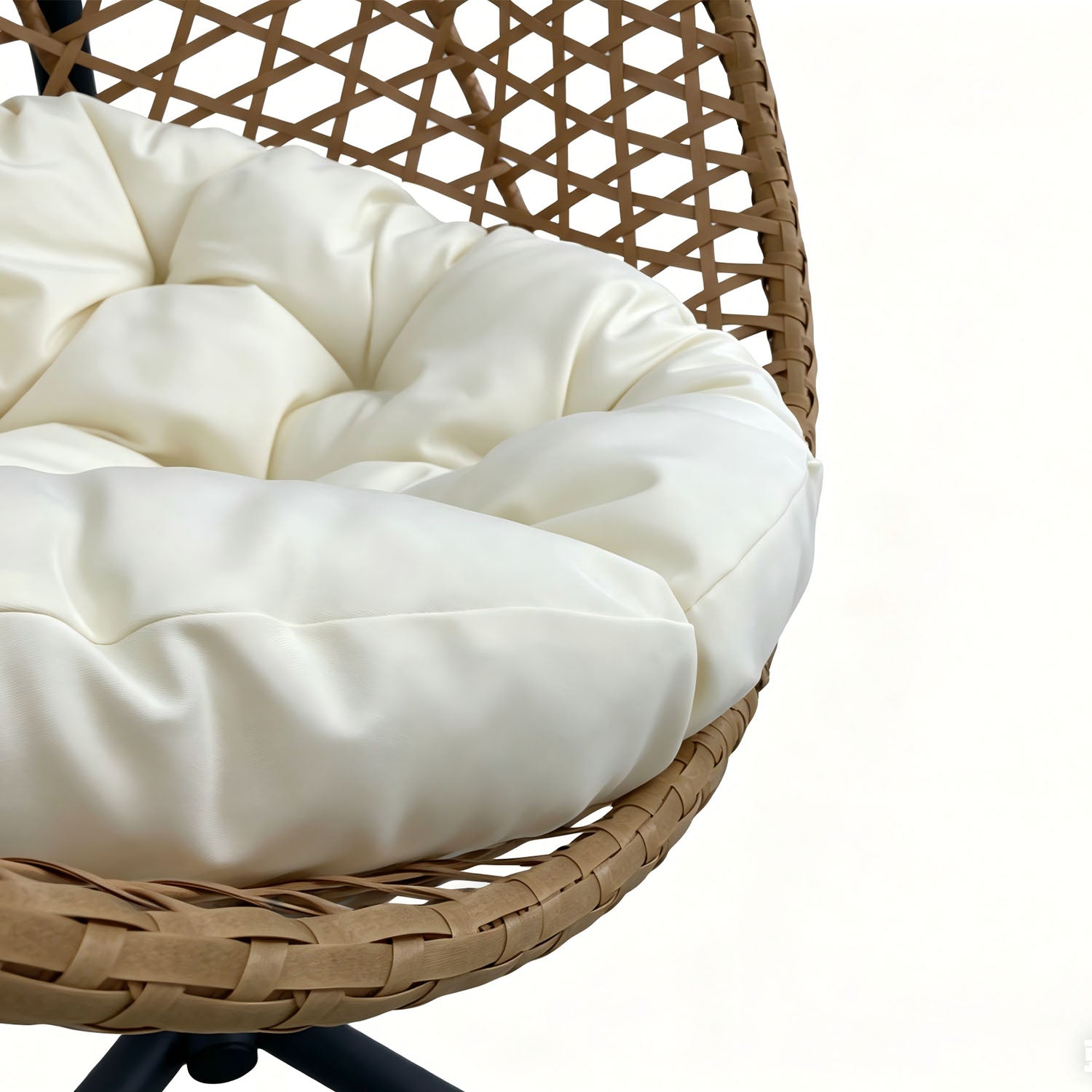 Outdoor Folding PE Rattan Hanging Egg Chair