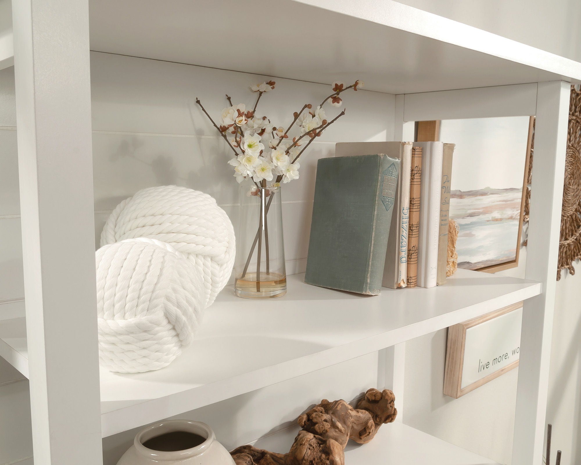 Library Storage Cabinet and Hutch Bundle
