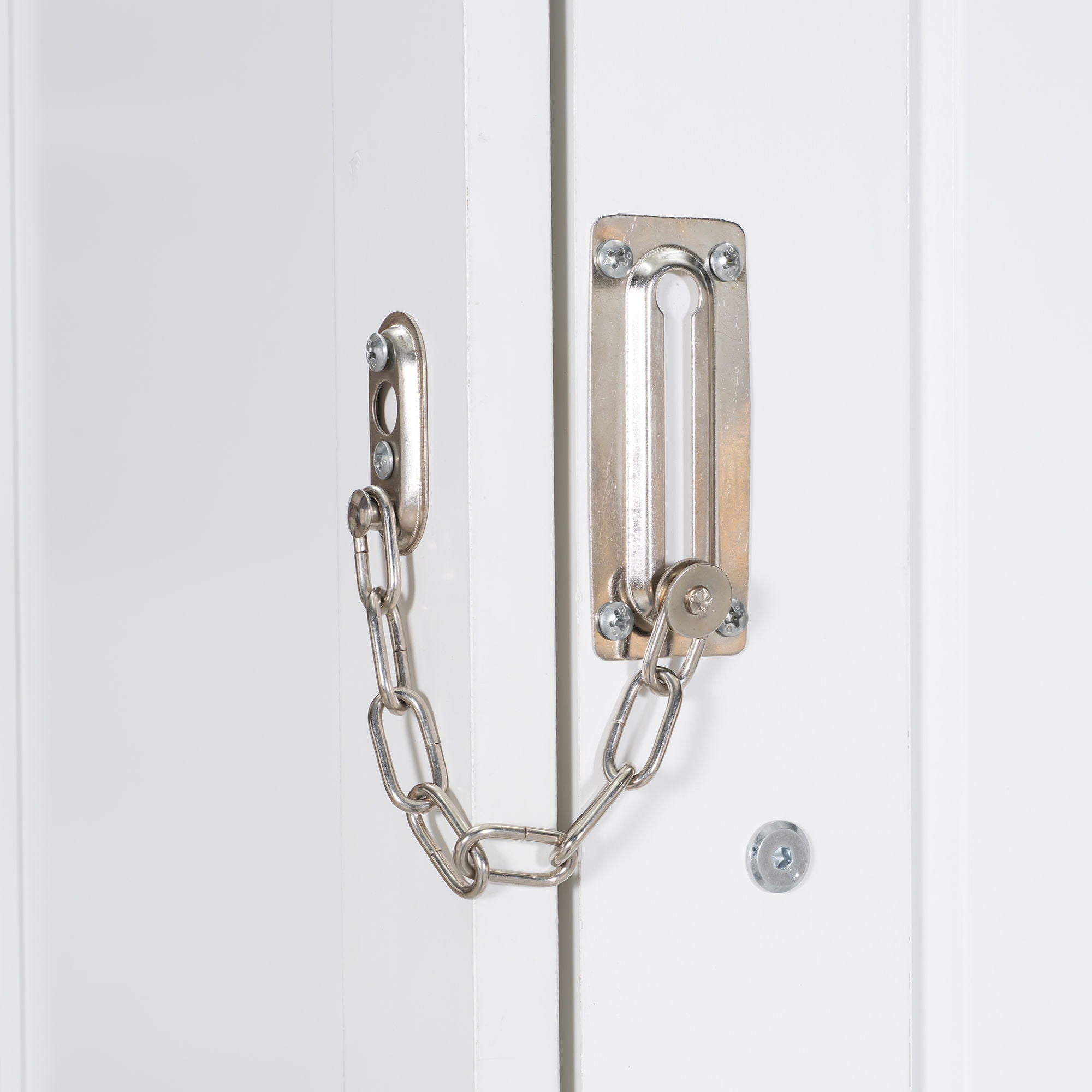 Multi Functional Murphy Bed With Sofa, Desk, And Storage Cabinet In, Full Size - White