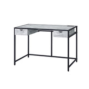 ACME Wearn - Writing Desk - Weathered Gray & Black Finish | Meri Furniture
