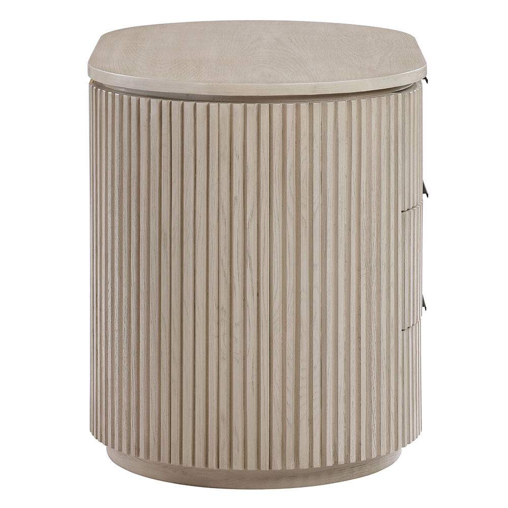 Leanna - Nightstand With USB Port - Light Oak