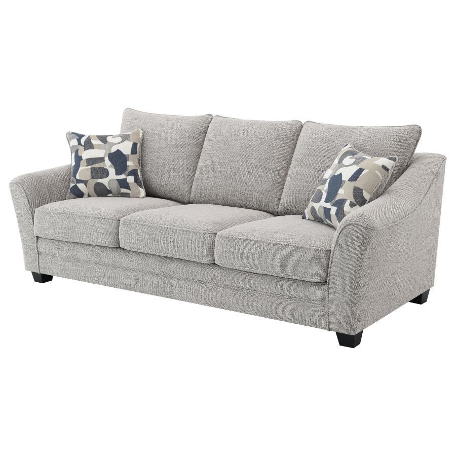 Coaster Fine Furniture Tomkins - Boucle Upholstered Sofa - Light Gray | Meri Furniture