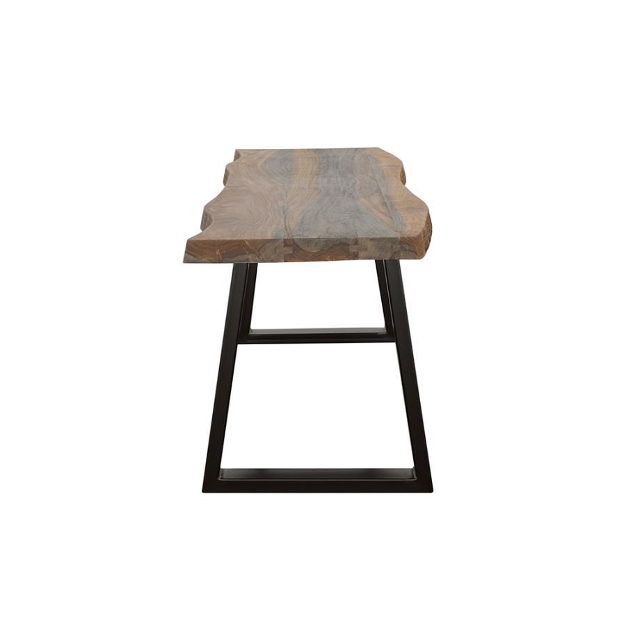 Coaster Fine Furniture Ditman - Live Edge Wood Dining Bench - Gray Sheesham | Meri Furniture