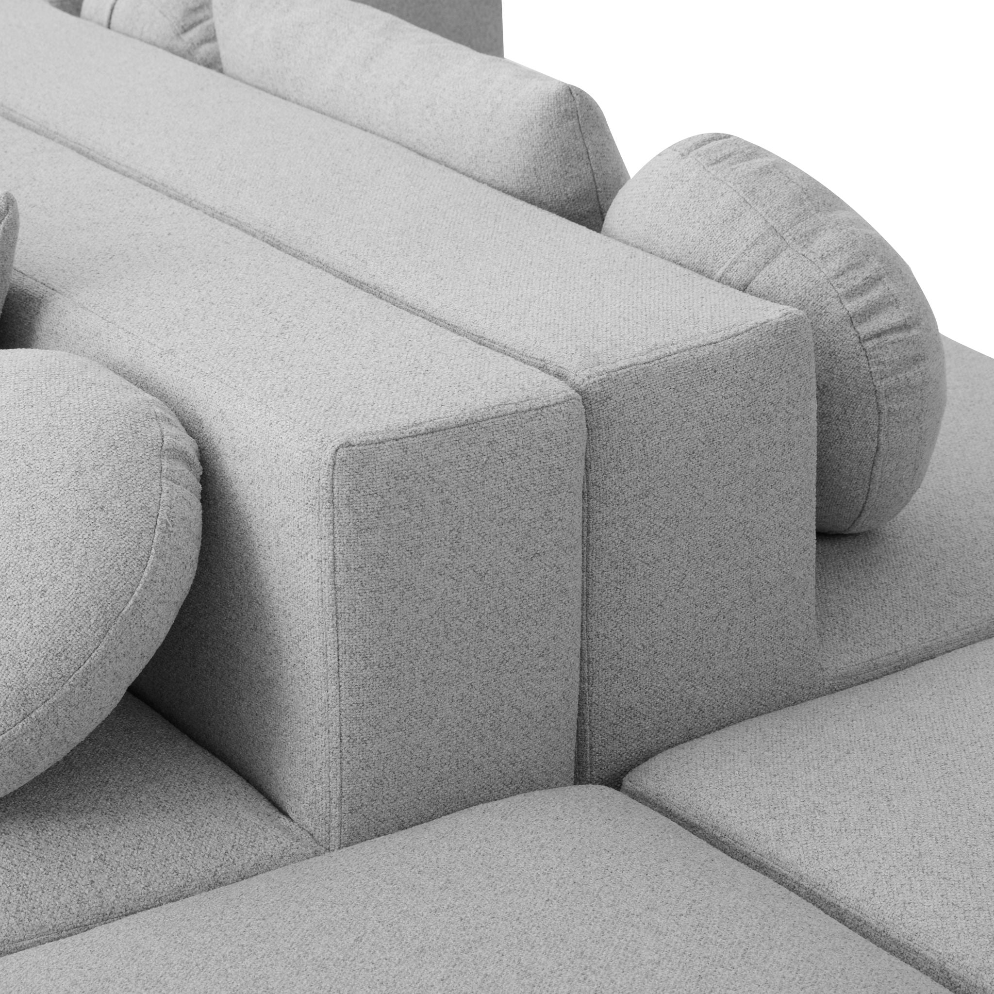 Boneless - Couch Modular Sectional Sofa With Deep Seating And Curved Design