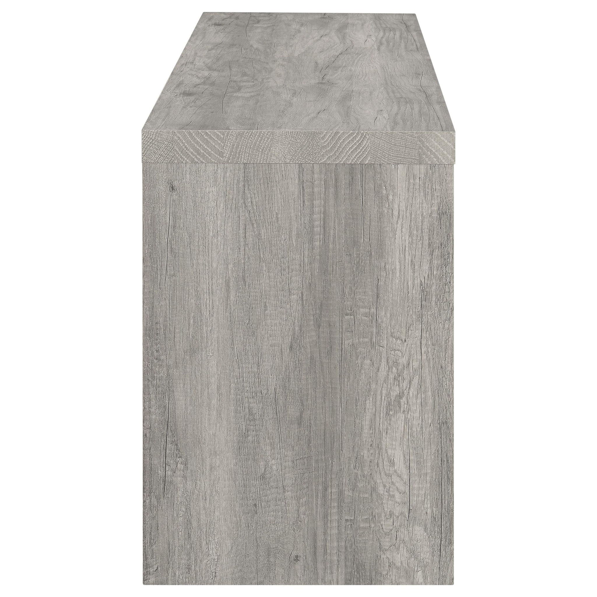 Burke 3-piece 59-inch TV Entertainment Center Grey Driftwood