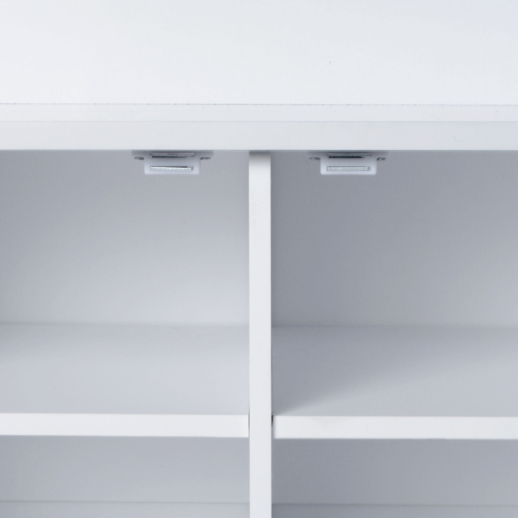 Entryway Bench With Coat Rack, 3 In 1 Design And Adjustable Shelves