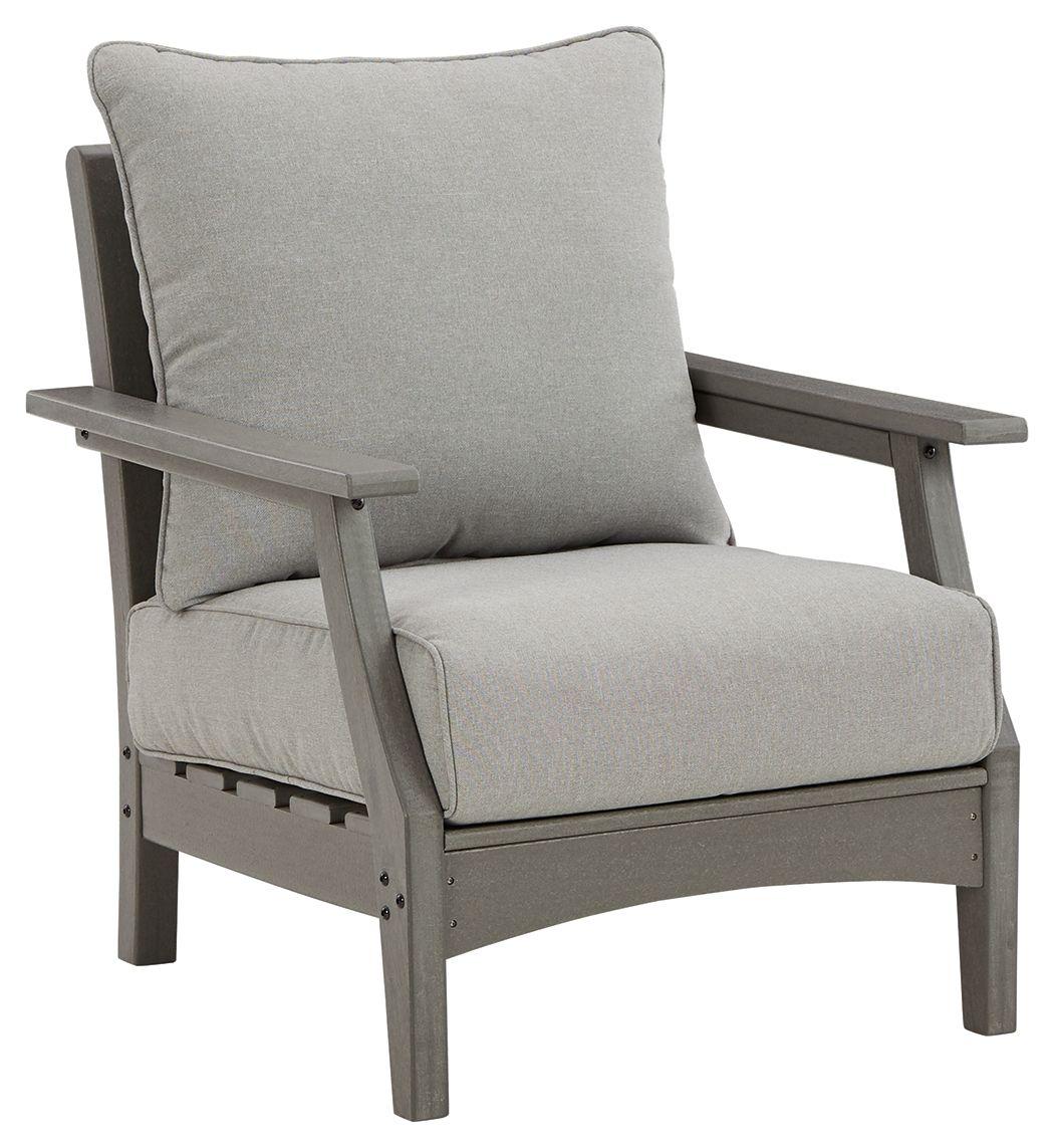 Signature Design by Ashley® Visola - Gray - Lounge Chair W/Cushion (Set of 2) | Meri Furniture