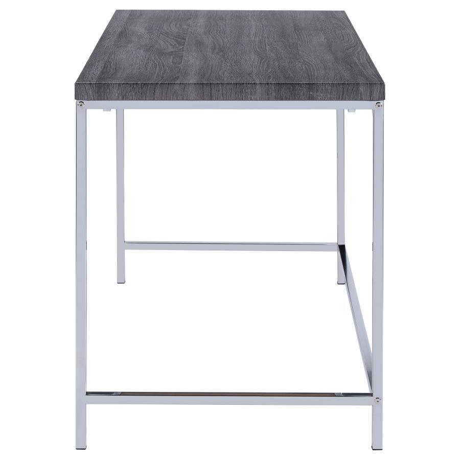 Coaster Fine Furniture Kravitz - 1-Shelf Writing Desk - Weathered Gray | Meri Furniture