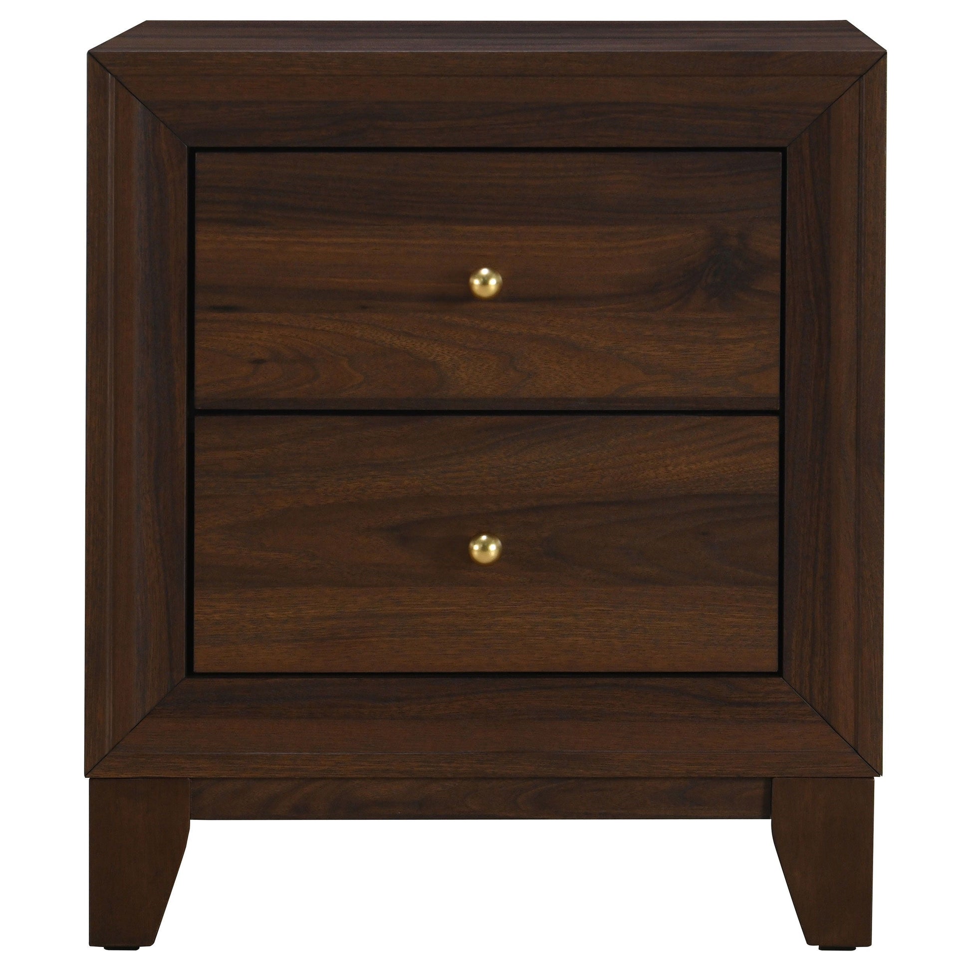 Coaster Fine Furniture Welsley - 2-Drawer Nightstand Bedside Table - Walnut | Meri Furniture