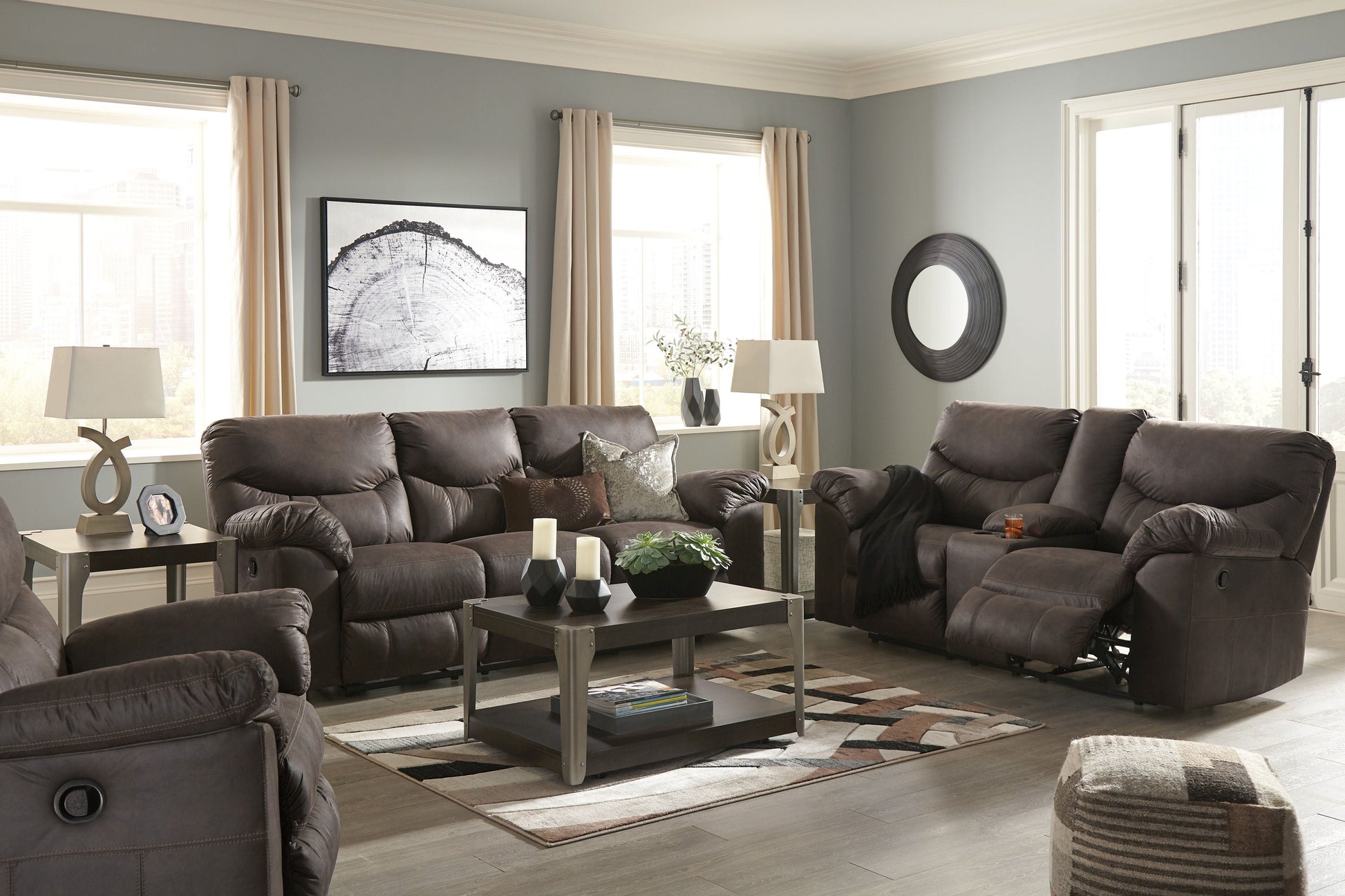 Signature Design by Ashley® Boxberg - Reclining Living Room Set | Meri Furniture