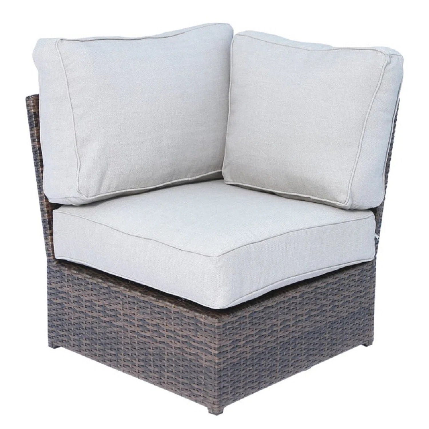 Comfortable Modern Patio Rattan Sectional Set With Cushions