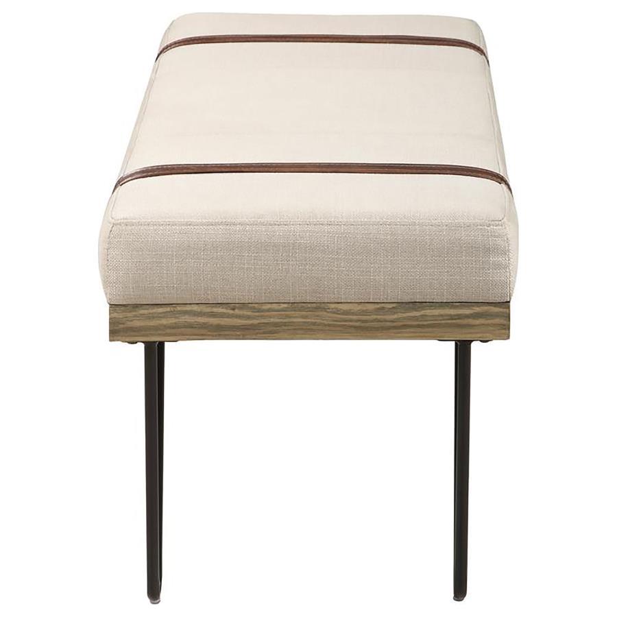 Coaster Fine Furniture Austin - Fabric Upholstered Accent Bench - Beige | Meri Furniture